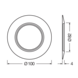 Ledvance Zakelijk: Professionele LED Verlichting & Armaturen Verloopring - Opvulring - Mat Zwart | Ø68-90 opening - Afdekmaat 100MM Ledvance Zakelijk: Professionele LED Verlichting & Armaturen Verloopring - Opvulring - Mat Zwart | Ø68-90 opening - Afdekmaat 100MM