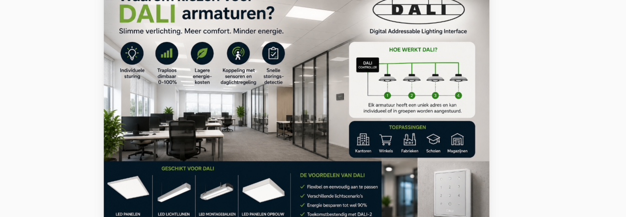 Waarom DALI armaturen kiezen? Slimme LED verlichting uitleg | LED Licht Groothandel Waarom DALI armaturen kiezen? Slimme LED verlichting uitleg | LED Licht Groothandel