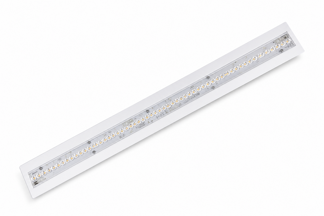 Philips LED Verlichting | Officieel distributeur LED Bandraster Armatuur UGR19 - 120x10cm - 28W 4000Lm - 3000K 830 Warm Wit | RC999B LED40S PSU | Wieland GST18i3