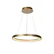 Lucide Dimbare LED Hanglamp - 580MM  Ringlamp VIDAL Goud -1x 48W 2700K - Mat Goud / Messing  - 1-Lichts  |  TRIAC Dimbaar - 3 Jaar Garantie