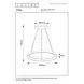 Lucide Dimbare LED Hanglamp - 580MM  Ringlamp VIDAL Goud -1x 48W 2700K - Mat Goud / Messing  - 1-Lichts  |  TRIAC Dimbaar - 3 Jaar Garantie