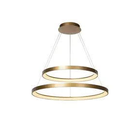 Lucide Dimbare LED Hanglamp Ringlamp 2- Lichts - VIDAL Mat Goud / Messing - 780MM - 92W - 2700K 827 Warm Wit | TRIAC Dimbaar Lucide Dimbare LED Hanglamp Ringlamp 2- Lichts - VIDAL Mat Goud / Messing - 780MM - 92W - 2700K 827 Warm Wit | TRIAC Dimbaar