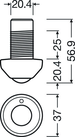 Inventronics - DALI D4i Slimme aansturing - Node Multisensor - B NLC D HB LI  IP65 |  20 Meter - High Bay – Sensor for HubSense®