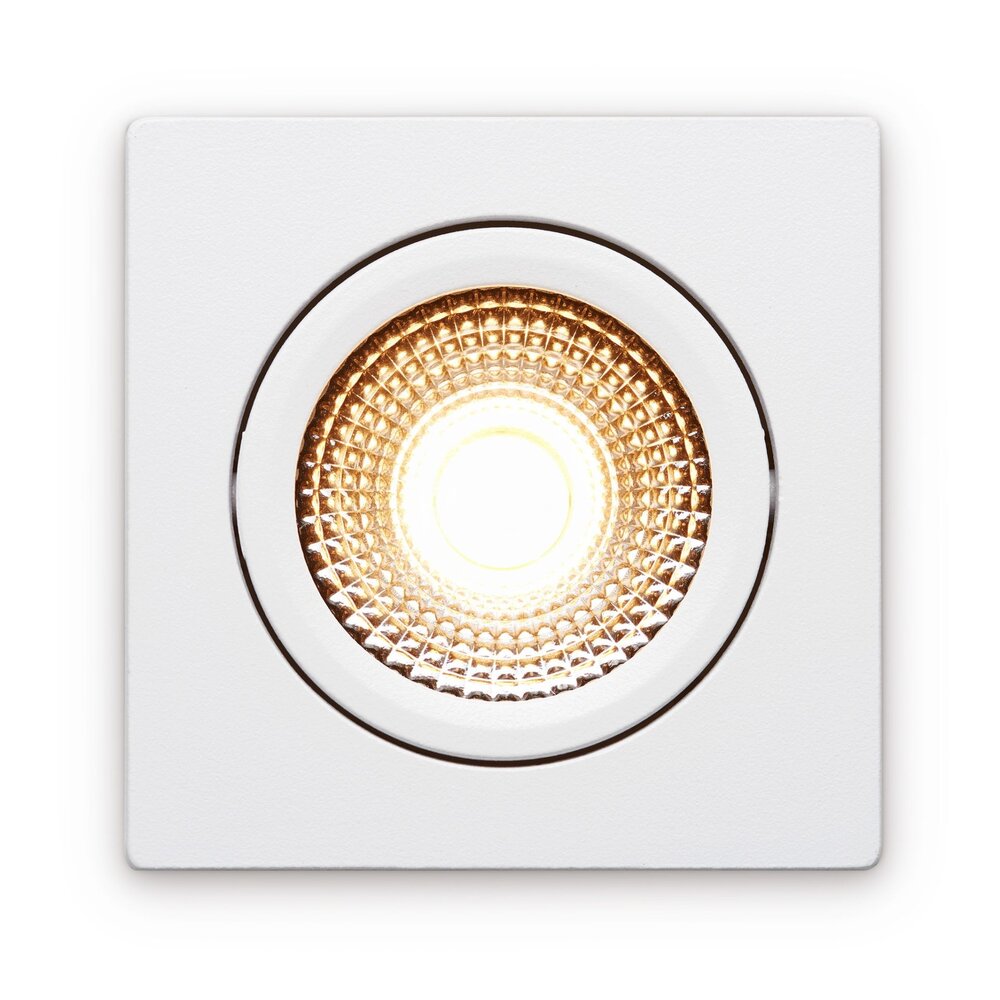 LCB LED Europe  LED Inbouwspot Trento Wit 5W 450lm 2700K Dimbaar IP54