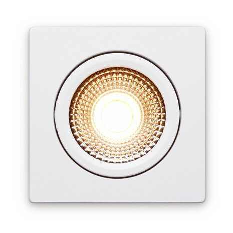 LCB LED Europe  LED Inbouwspot Trento Wit 5W 450lm 2700K Dimbaar IP54