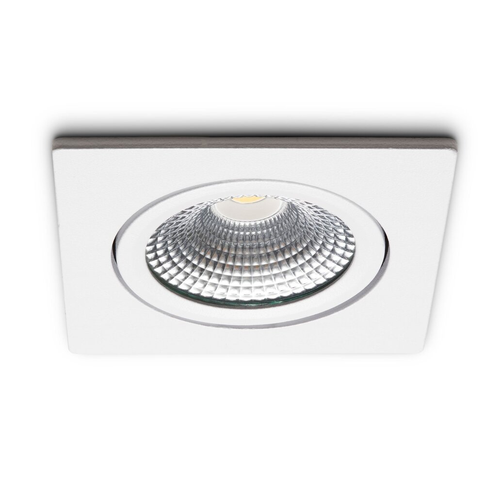 LCB LED Europe  LED Inbouwspot Trento Wit 5W 450lm 2700K Dimbaar IP54