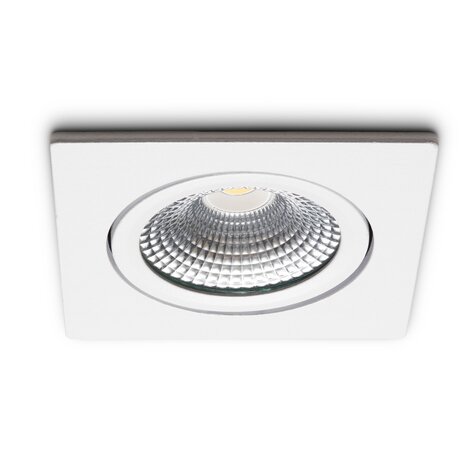 LCB LED Europe  LED Inbouwspot Trento Wit 5W 450lm 2700K Dimbaar IP54