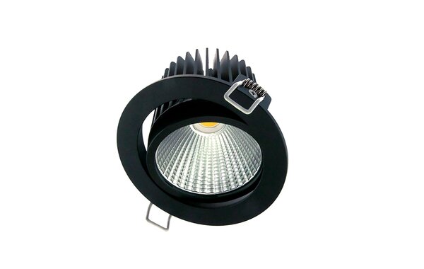 Macbright LED Downlight IP44 - Zwart - 115MM SUN-2 - 16.3W 1977Lm - 3000K 830 Warm Wit | 60D - Kantelbaar - Zaagmaat 101MM Macbright LED Downlight IP44 - Zwart - 115MM SUN-2 - 16.3W 1977Lm - 3000K 830 Warm Wit | 60D - Kantelbaar - Zaagmaat 101MM