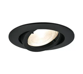 Braytron LED inbouwspot zwart kantelbaar - Zaagmaat 70mm - Buitenmaat 84mm - excl. lichtbron Braytron LED inbouwspot zwart kantelbaar - Zaagmaat 70mm - Buitenmaat 84mm - excl. lichtbron