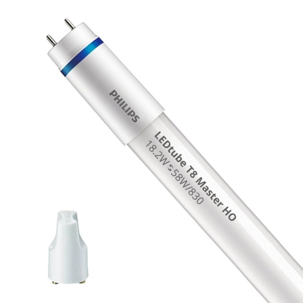 Philips LED Verlichting | Officieel distributeur LED Buis T8 MASTER (EM/Mains) High Output 18.2W 2900lm - 830 Warm Wit | 150cm - Vervangt 58W Philips LED Verlichting | Officieel distributeur LED Buis T8 MASTER (EM/Mains) High Output 18.2W 2900lm - 830 Warm Wit | 150cm - Vervangt 58W