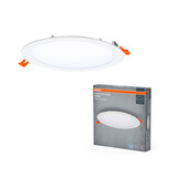 Ledvance Zakelijk: Professionele LED Verlichting & Armaturen LED Downlight Slim Recess Wit 22W 2400lm 110D -  6500K 865 Daglicht | 225mm - Zaagmaat 200mm