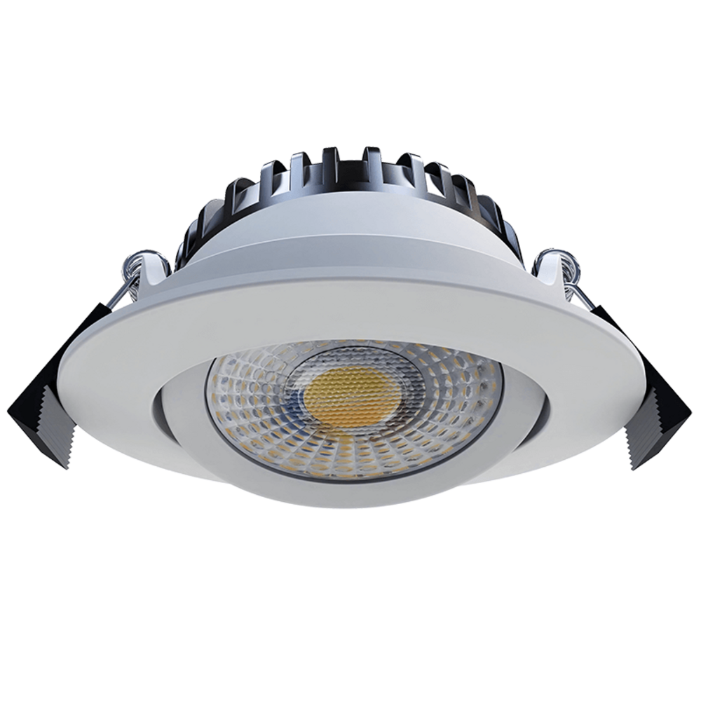 LCB LED Europe  LED Inbouwspot IP65 - 82MM Wit - 6W 580Lm - CCT 827 - 830 - 840 Multi Color Switch | Zaagmaat 67MM Triac Dimbaar - Inclusief Lasdoos