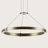 Aromas Luxe Hanglamp Ringlamp 107CM  - Ellie Brass Goud - LED STRIP 22W 2200lm 24V TRIAC + CCT and remote controller dimmable driver