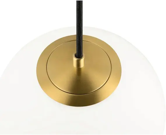 SLV: Innovatieve lichtoplossingen voor de zakelijke klant LED hanglamp Sun Bol 20 PD E27 hanglamp lengte 400 cm rond Ø 20 cm goud - exclusief lichtbron