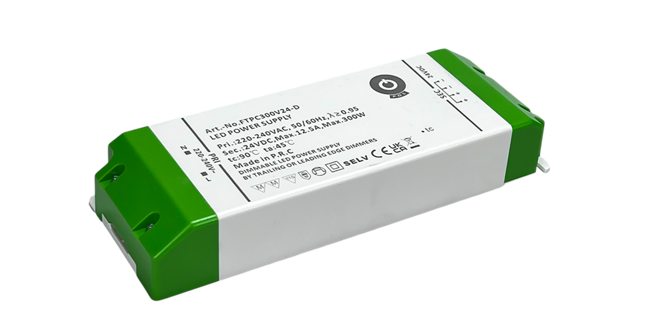 LED voedingsadapter dimbaar - 24V 300W 12.5A - IP20