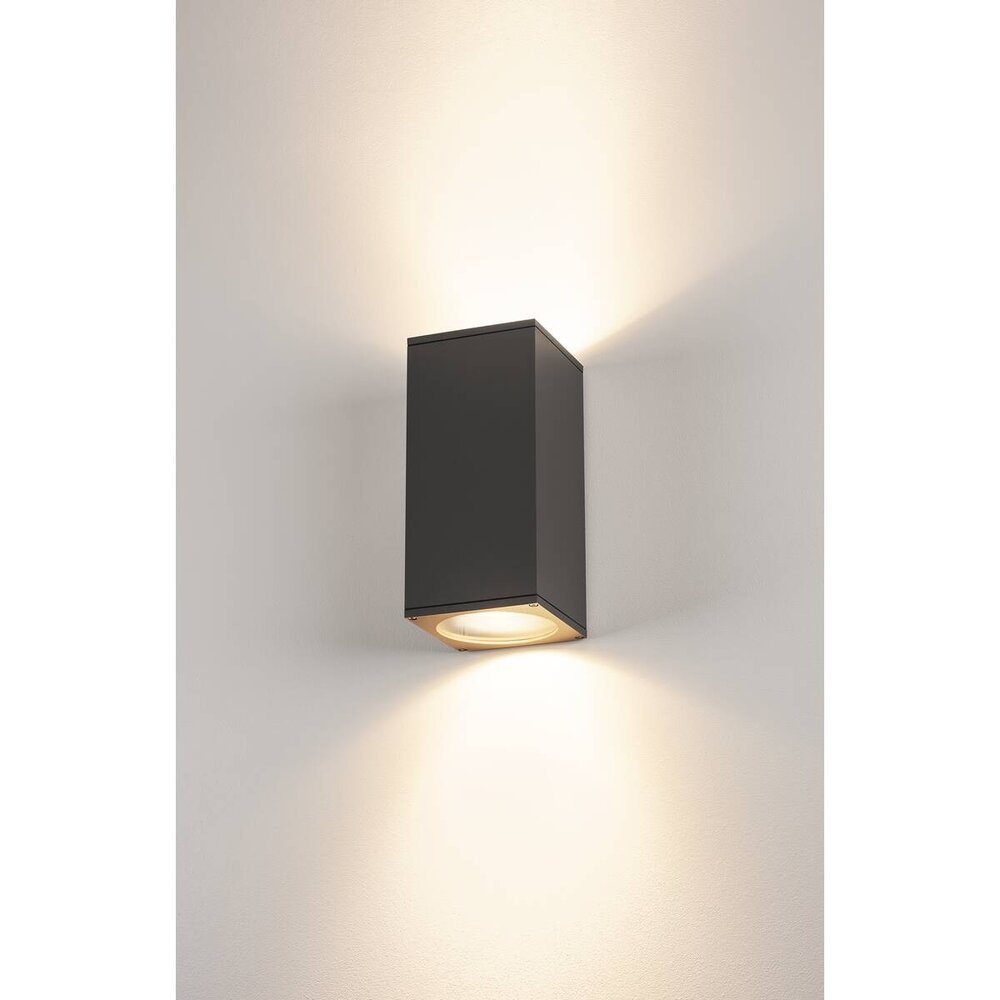 SLV: Innovatieve lichtoplossingen voor de zakelijke klant LED Buiten Wandlamp IP44 - Up Down BIG THEO - Antraciet grijs -2-Lichts AR111 GU10  | 3 jaar garantie