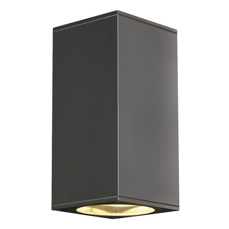 SLV: Innovatieve lichtoplossingen voor de zakelijke klant LED Buiten Wandlamp IP44 - Up Down BIG THEO - Antraciet grijs -2-Lichts AR111 GU10  | 3 jaar garantie