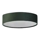 Searchlight Plafondlamp DRUM - 2-Lichts E27 - Groen Velvet - Ø38cm | Dimbaar Searchlight Plafondlamp DRUM - 2-Lichts E27 - Groen Velvet - Ø38cm | Dimbaar