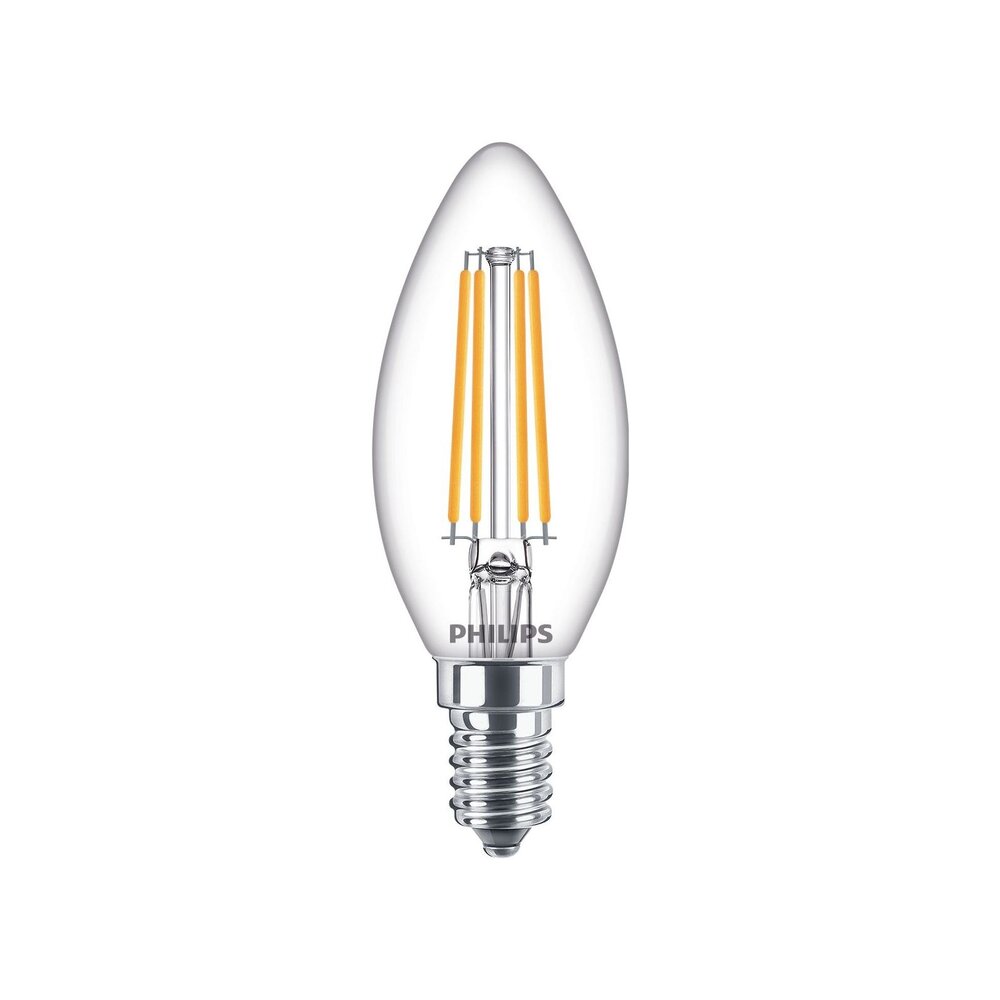 Philips LED Verlichting | Officieel distributeur LED Kaarslamp E14 Filament Helder 6.5W 806lm 2700K Philips LED Verlichting | Officieel distributeur LED Kaarslamp E14 Filament Helder 6.5W 806lm 2700K