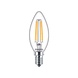 Philips LED Verlichting | Officieel distributeur LED Kaarslamp E14 Filament Helder 6.5W 806lm 2700K Philips LED Verlichting | Officieel distributeur LED Kaarslamp E14 Filament Helder 6.5W 806lm 2700K