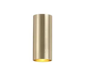 Searchlight Wandlamp CYLS - Up Down GU10 - Goud Aluminium - IP20 | Dimbaar Searchlight Wandlamp CYLS - Up Down GU10 - Goud Aluminium - IP20 | Dimbaar