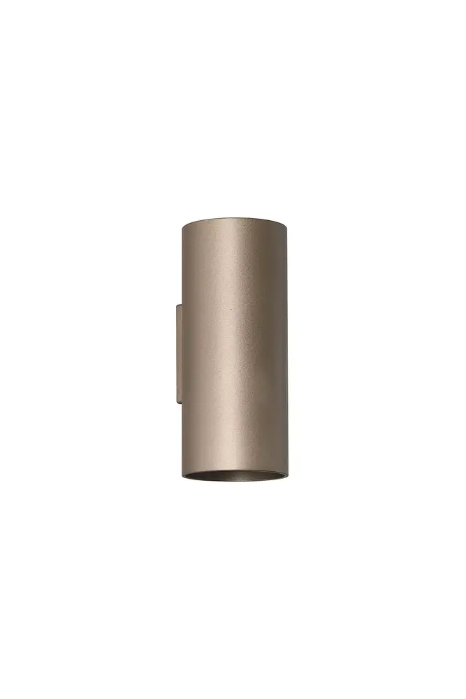 Searchlight Wandlamp CYLS - Up Down GU10 - Latte Aluminium - IP20 | Dimbaar