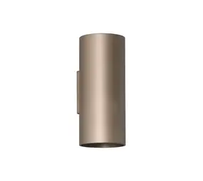Searchlight Wandlamp CYLS - Up Down GU10 - Latte Aluminium - IP20 | Dimbaar
