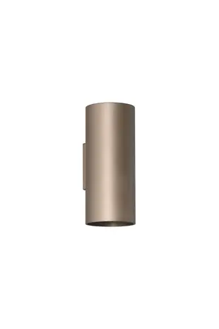 Searchlight Wandlamp CYLS - Up Down GU10 - Latte Aluminium - IP20 | Dimbaar