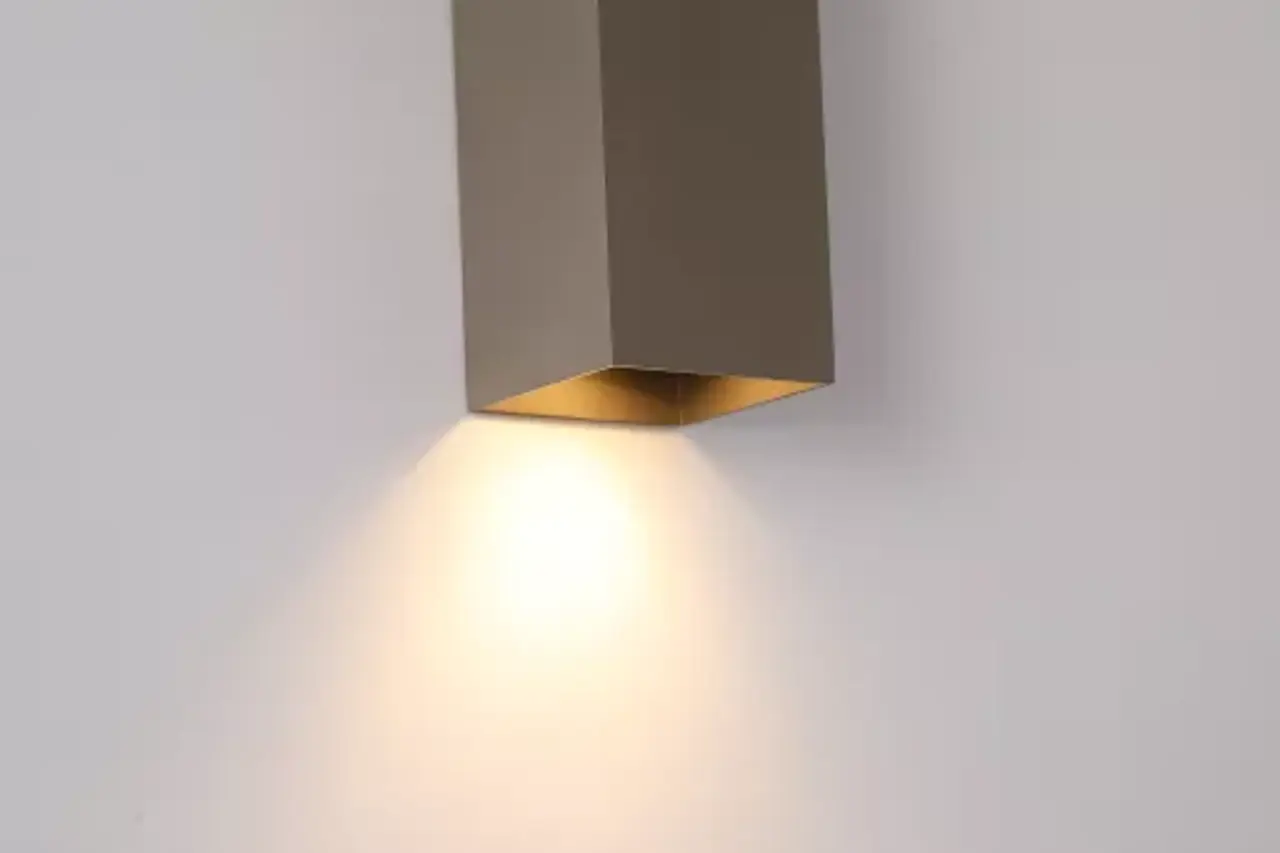 Searchlight Wandlamp DON - Up Down GU10 - Latte Aluminium - IP20 | Dimbaar Searchlight Wandlamp DON - Up Down GU10 - Latte Aluminium - IP20 | Dimbaar