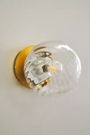 LCB Wandlamp Rond – Art Deco Stijl - Messing Goud - E14 Fitting LCB Wandlamp Rond – Art Deco Stijl - Messing Goud - E14 Fitting