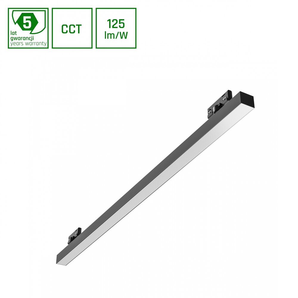 Spectrum voor de installateur LED 3Fase Linear Rail Armatuur - Allday Basic Zwart - 50W 6250Lm - 3CCT 2700-6000K  827 - 860 Multi Color Switch | 150cm