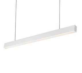 Spectrum voor de installateur LED Pendelarmatuur 112CM - Wit Allday - 35W 5075Lm - 3000K 830 Warm Wit | UGR19 Prisma - 1120x74x44mm - 5 jaar garantie Spectrum voor de installateur LED Pendelarmatuur 112CM - Wit Allday - 35W 5075Lm - 3000K 830 Warm Wit | UGR19 Prisma - 1120x74x44mm - 5 jaar garantie