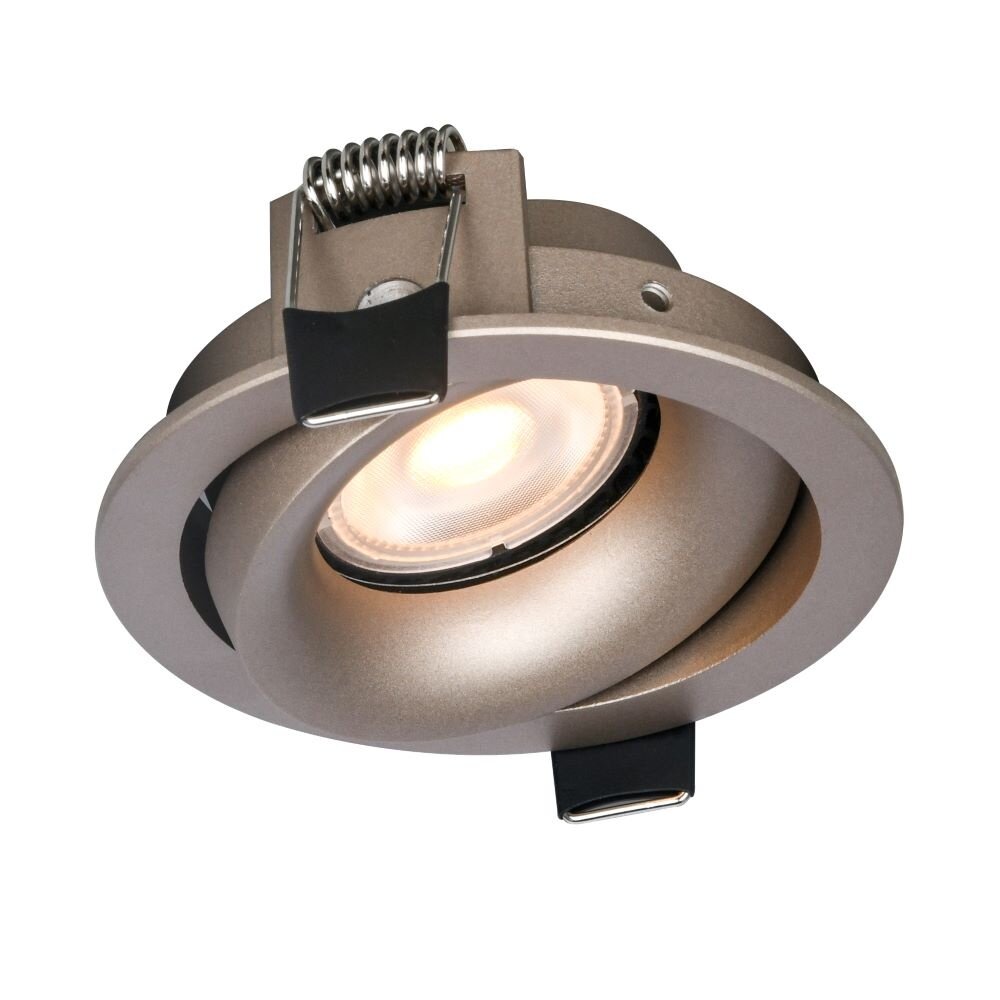 Artdelight Inbouwspot Armatuur ALICE - Rond - Champagne - GU10 - Ø9cm | Kantelbaar Artdelight Inbouwspot Armatuur ALICE - Rond - Champagne - GU10 - Ø9cm | Kantelbaar