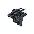 GST18i4 T-Splitter - T-Stuk 4-polig | 1x Male 2x Female connector - Type 92.040.1053.1 GST18i4 T-Splitter - T-Stuk 4-polig | 1x Male 2x Female connector - Type 92.040.1053.1