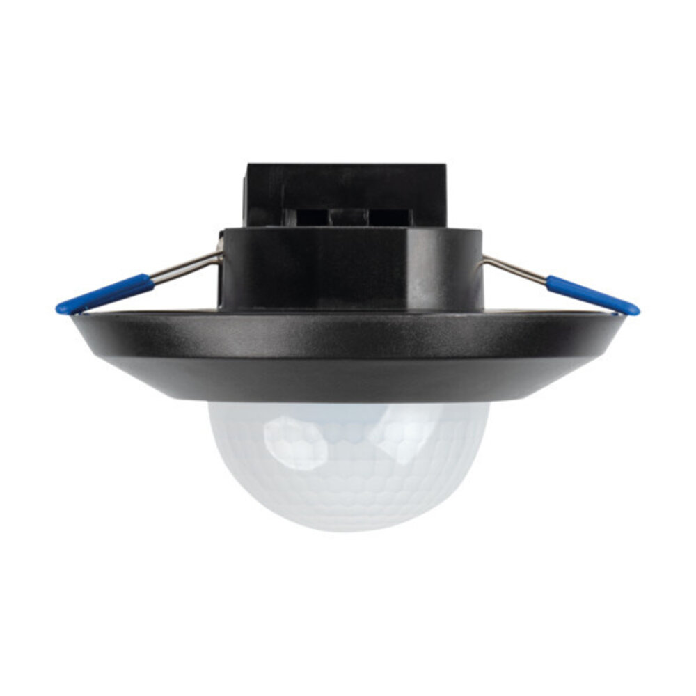 Kanlux Aanwezigheidssensor - Zwart SENTO - PIR sensor 360D - 111MM Inbouw / Opbouw  | Max 2000W - Zaagmaat 66MM