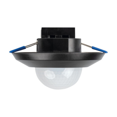 Kanlux Aanwezigheidssensor - Zwart SENTO - PIR sensor 360D - 111MM Inbouw / Opbouw  | Max 2000W - Zaagmaat 66MM