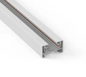 LCB LED Europe 1-Fase Spanningsrail - 200cm - Wit - incl. beginvoeding en eindkap LCB LED Europe 1-Fase Spanningsrail - 200cm - Wit - incl. beginvoeding en eindkap