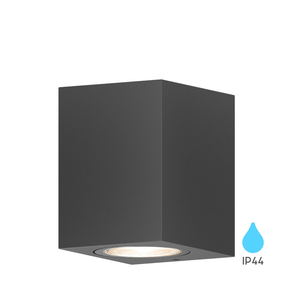 Braytron LED Wandlamp Buiten - 1x GU10 - Antraciet - Aluminium - IP44 Braytron LED Wandlamp Buiten - 1x GU10 - Antraciet - Aluminium - IP44