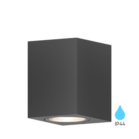 Braytron LED Wandlamp Buiten - 1x GU10 - Antraciet - Aluminium - IP44 Braytron LED Wandlamp Buiten - 1x GU10 - Antraciet - Aluminium - IP44