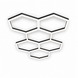 LCB LED Europe  Hexagon  1200x1039mm - 3000K 5400Lm -  Dali driver -  2m. Ophangstaalkabel  -  2m . Aansluitsnoer - 5 jaar garantie.