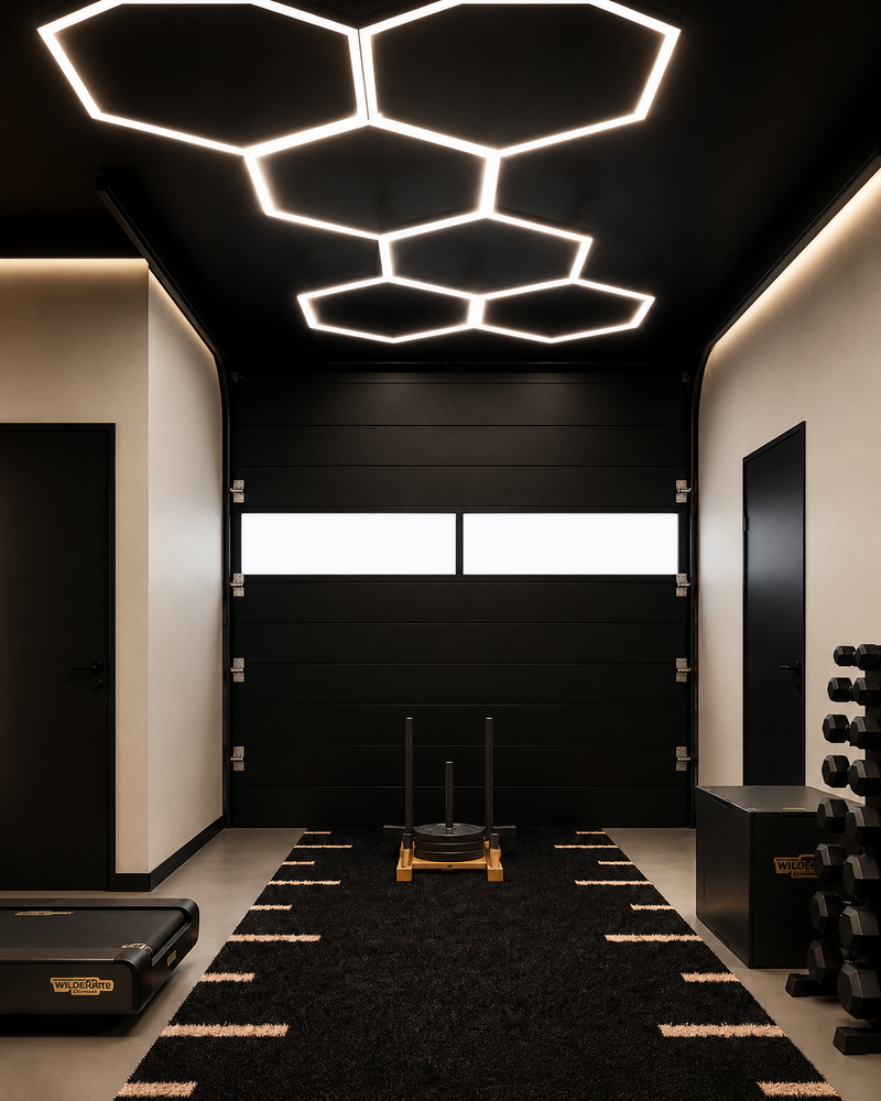 LCB LED Europe  Hexagon  1200x1039mm - 3000K 5400Lm -  Dali driver -  2m. Ophangstaalkabel  -  2m . Aansluitsnoer - 5 jaar garantie.