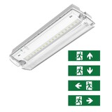 LCB LED Europe  LED IP65 Noodverlichting - 3W 6500K - 3 uur nooddbatterij - Autotest functie inclusief pictogram