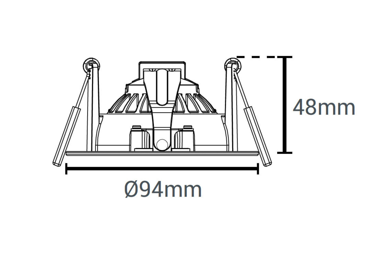 LCB LED Europe LED Inbouwspot Zwart - 94mm - IP54 - 9W 680Lm - DTW 1800-3000K Dim To warm | Zaagmaat Ø83mm - Dimtone Dimbaar 230v LCB LED Europe LED Inbouwspot Zwart - 94mm - IP54 - 9W 680Lm - DTW 1800-3000K Dim To warm | Zaagmaat Ø83mm - Dimtone Dimbaar 230v
