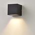 LED Wandlamp Down light IP54 - Zwart DICE Vierkant 100MM | 1x GU10 fitting - Te gebruiken als up of downlight LED Wandlamp Down light IP54 - Zwart DICE Vierkant 100MM | 1x GU10 fitting - Te gebruiken als up of downlight