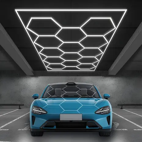 Braytron LED Plafondlamp HEXAGON - per stuk - 7W 720Lm - 6500K - Zwart | 440MM - IP20 - 2 Jaar Garantie Braytron LED Plafondlamp HEXAGON - per stuk - 7W 720Lm - 6500K - Zwart | 440MM - IP20 - 2 Jaar Garantie