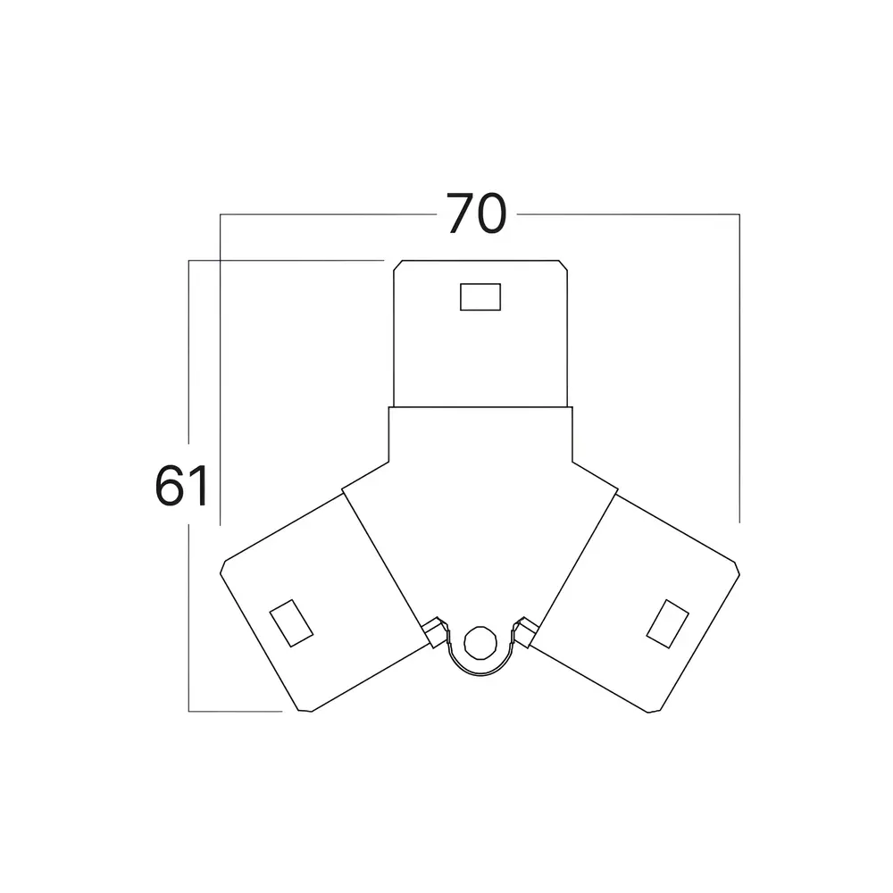 Braytron Toebehoren HEXAGON | Y-Connector Transparant - Koppelstuk voor LED HEXAGON Braytron Toebehoren HEXAGON | Y-Connector Transparant - Koppelstuk voor LED HEXAGON