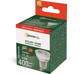 Braytron Dimbare LED GU10 spot - LED ExpertColor - 5.5W 400Lm - 930 - 3000K warm wit | 38D TRIAC DIM - Vervangt 50W Braytron Dimbare LED GU10 spot - LED ExpertColor - 5.5W 400Lm - 930 - 3000K warm wit | 38D TRIAC DIM - Vervangt 50W
