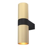 Artdelight LED Wandlamp IP20 - Up Down Light - LINEA Mat Goud - 2x GU10 Fitting |