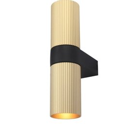 Artdelight LED Wandlamp IP20 - Up Down Light - LINEA Mat Goud - 2x GU10 Fitting | Artdelight LED Wandlamp IP20 - Up Down Light - LINEA Mat Goud - 2x GU10 Fitting |