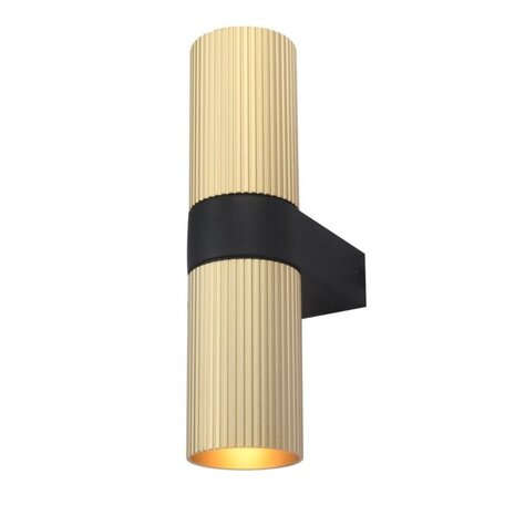 Artdelight LED Wandlamp IP20 - Up Down Light - LINEA Mat Goud - 2x GU10 Fitting | Artdelight LED Wandlamp IP20 - Up Down Light - LINEA Mat Goud - 2x GU10 Fitting |